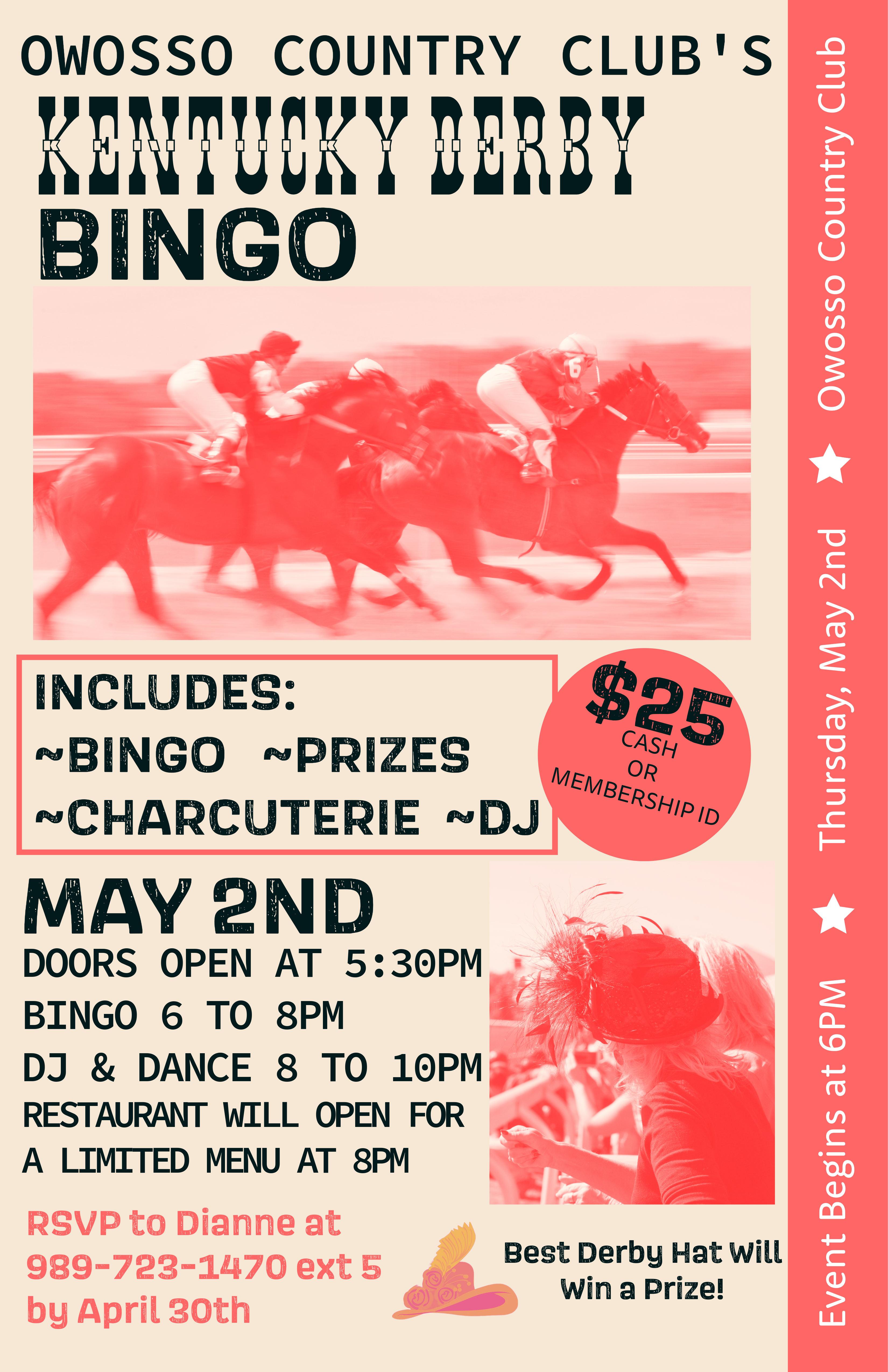 Kentucky Derby Bingo 1
